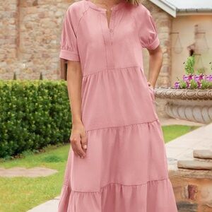 ❤️EXTRA 50% OFF! Beachy Summer Dress Excellent Condition. Size Large. MSRP $98